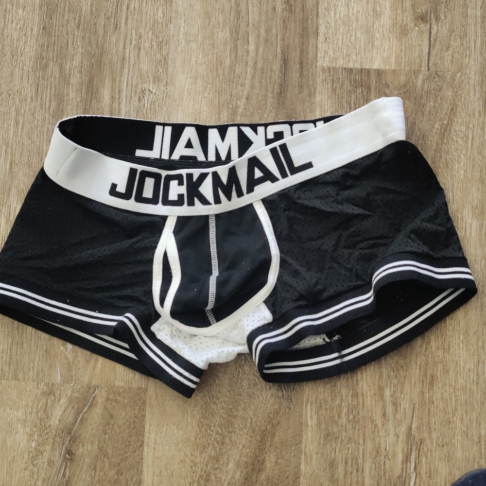 Black and White Jockmail Trunk